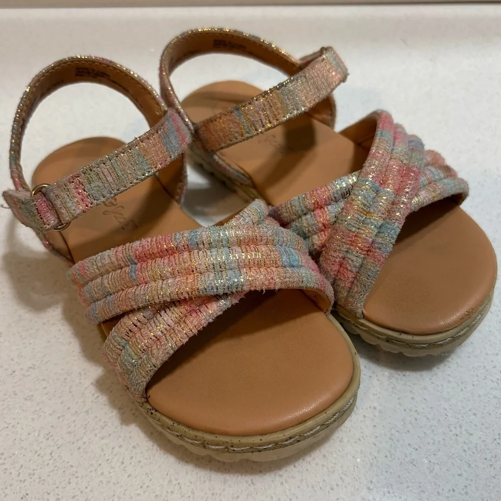 Cat & Jack Ombre Multi Colored Sandals Toddler Size 8